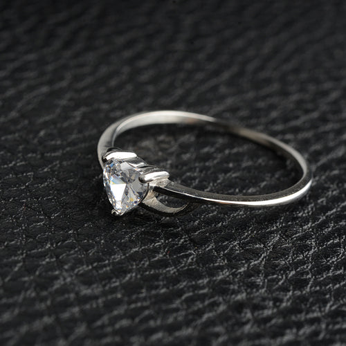 316Steel Standard 5A Zircon Women's Ring Engagement