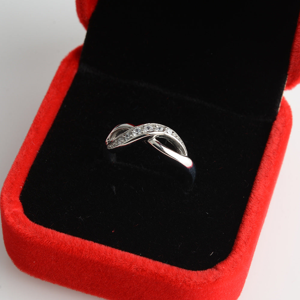 316Steel Standard 5A Zircon Women's Ring Engagement